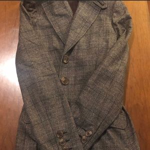 Vince size 6 blazer gray and brown tones